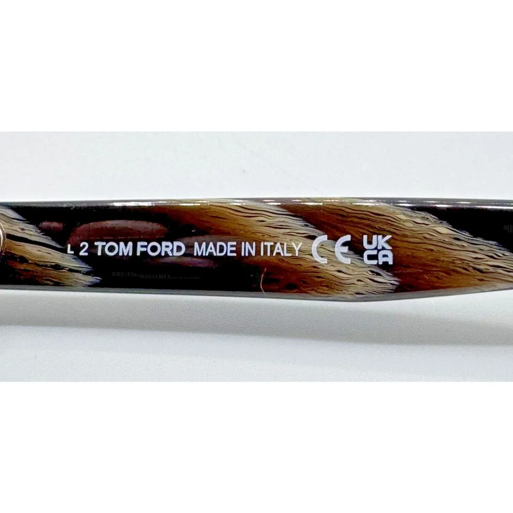 Tom Ford Sunglasses Samuele-02 TF1336 63J Black Horn Pilot Brown Lens 61mm